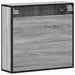 Dulap de baie cu oglindă gri sonoma 65x20x60 cm lemn compozit - WALTI WALTI