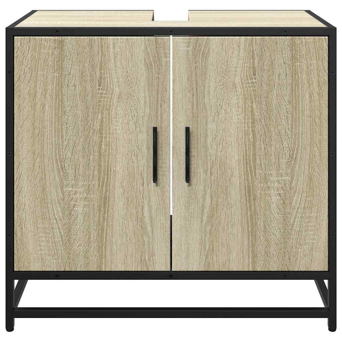 Dulap de chiuvetă baie stejar sonoma 65x33x60 cm lemn prelucrat - WALTI WALTI