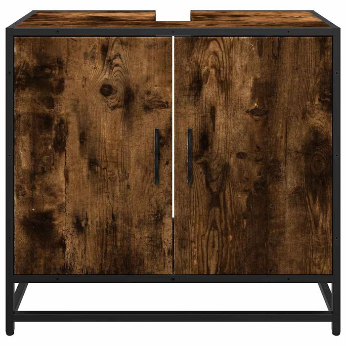 Dulap pentru chiuvetă de baie stejar afumat 65x33x60 cm lemn - WALTI WALTI