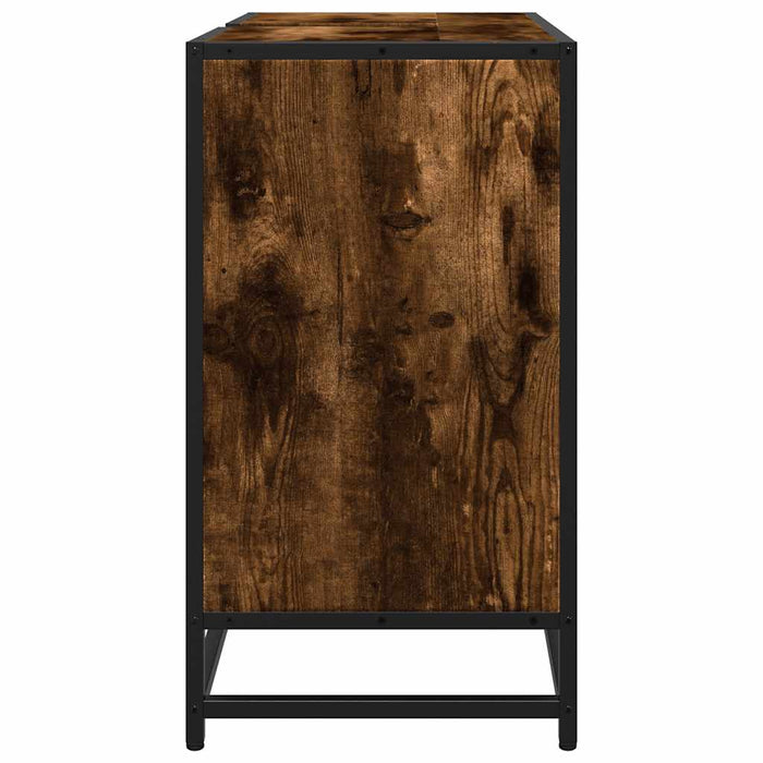 Dulap pentru chiuvetă de baie stejar afumat 65x33x60 cm lemn - WALTI WALTI
