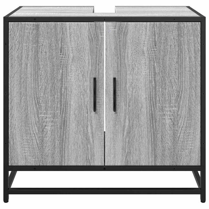Dulap pentru chiuvetă de baie gri Sonoma 65x33x60 cm lemn - WALTI WALTI