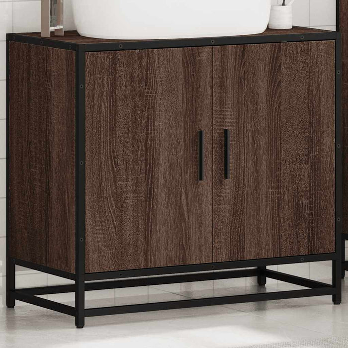 Dulap pentru chiuvetă de baie stejar maro 65x33x60 cm lemn - WALTI WALTI
