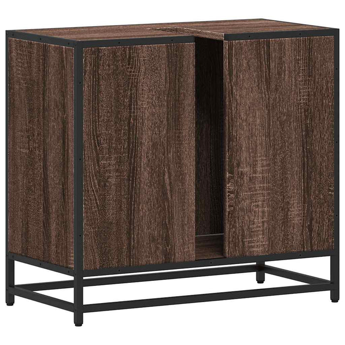Dulap pentru chiuvetă de baie stejar maro 65x33x60 cm lemn - WALTI WALTI