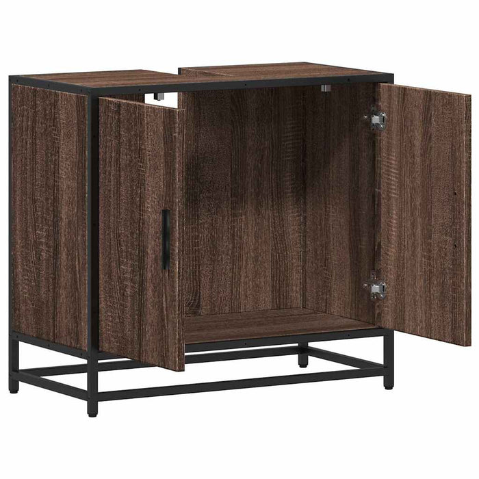 Dulap pentru chiuvetă de baie stejar maro 65x33x60 cm lemn - WALTI WALTI