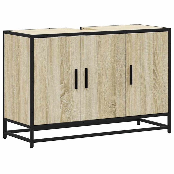 Dulap pentru chiuveta de baie stejar Sonoma 90x33x60 cm lemn - WALTI WALTI