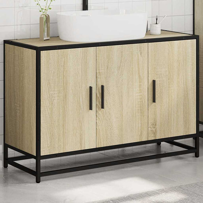 Dulap pentru chiuveta de baie stejar Sonoma 90x33x60 cm lemn - WALTI WALTI
