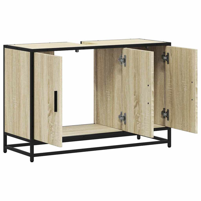 Dulap pentru chiuveta de baie stejar Sonoma 90x33x60 cm lemn - WALTI WALTI