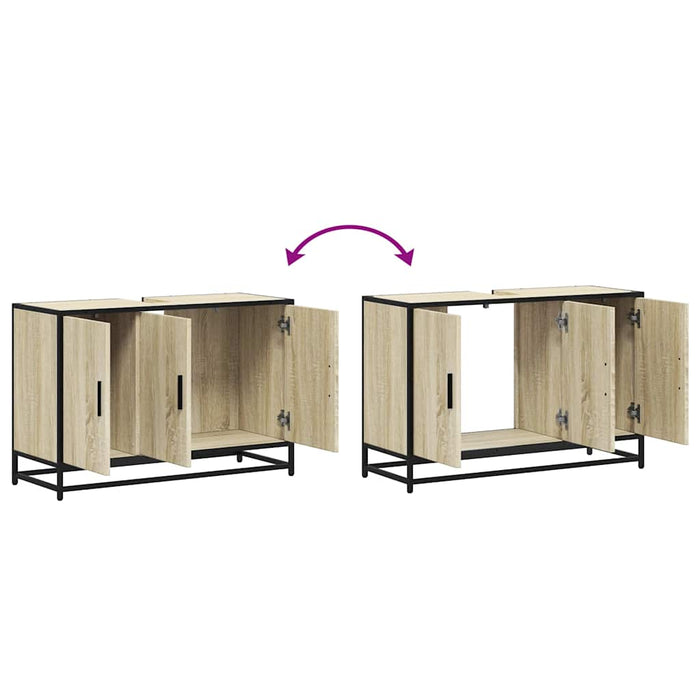 Dulap pentru chiuveta de baie stejar Sonoma 90x33x60 cm lemn - WALTI WALTI