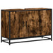 Dulap pentru chiuveta de baie stejar afumat 90x33x60 cm lemn - WALTI WALTI
