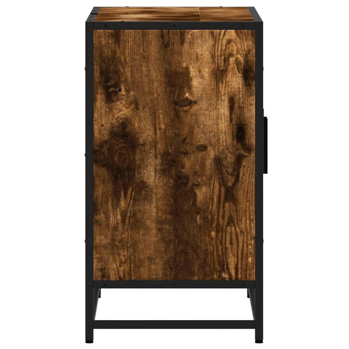 Dulap pentru chiuveta de baie stejar afumat 90x33x60 cm lemn - WALTI WALTI