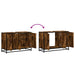 Dulap pentru chiuveta de baie stejar afumat 90x33x60 cm lemn - WALTI WALTI