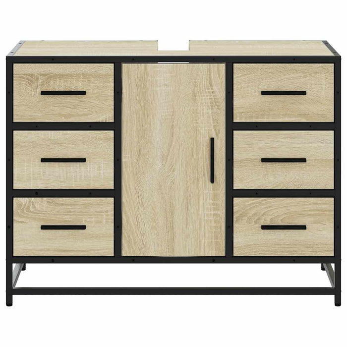 Dulap chiuveta de baie, stejar sonoma, 80x33x60cm lemn compozit - WALTI WALTI