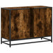 Dulap chiuveta de baie stejar fumuriu 80x33x60 cm lemn compozit - WALTI WALTI