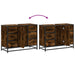 Dulap chiuveta de baie stejar fumuriu 80x33x60 cm lemn compozit - WALTI WALTI
