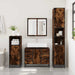 Dulap chiuveta de baie stejar fumuriu 80x33x60 cm lemn compozit - WALTI WALTI