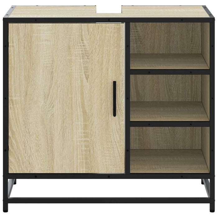 Dulap de chiuvetă baie stejar sonoma 65x33x60 cm lemn prelucrat - WALTI WALTI