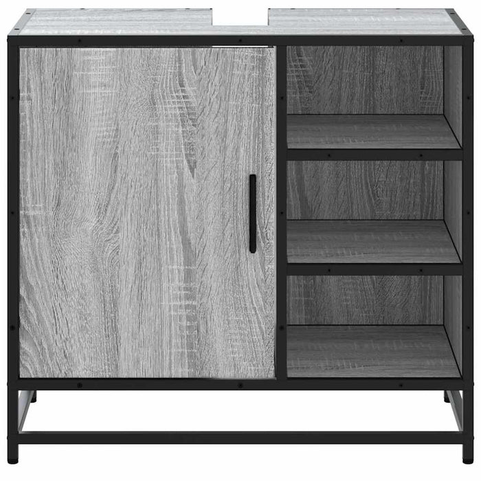 Dulap pentru chiuvetă de baie gri Sonoma 65x33x60 cm lemn - WALTI WALTI