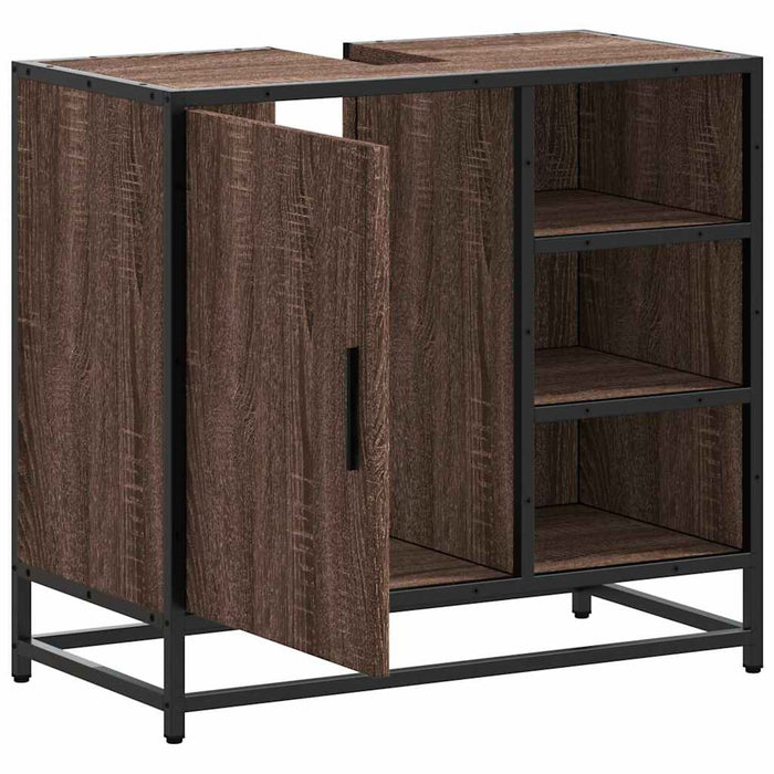 Dulap pentru chiuvetă de baie stejar maro 65x33x60 cm lemn - WALTI WALTI