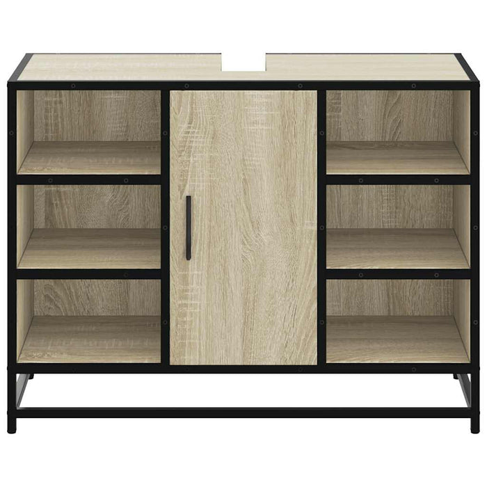 Dulap chiuveta de baie, stejar sonoma, 80x33x60cm lemn compozit - WALTI WALTI
