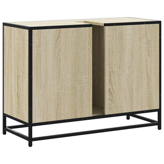Dulap chiuveta de baie, stejar sonoma, 80x33x60cm lemn compozit - WALTI WALTI