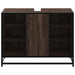 Dulap chiuveta de baie, stejar maro, 80x33x60 cm, lemn compozit - WALTI WALTI