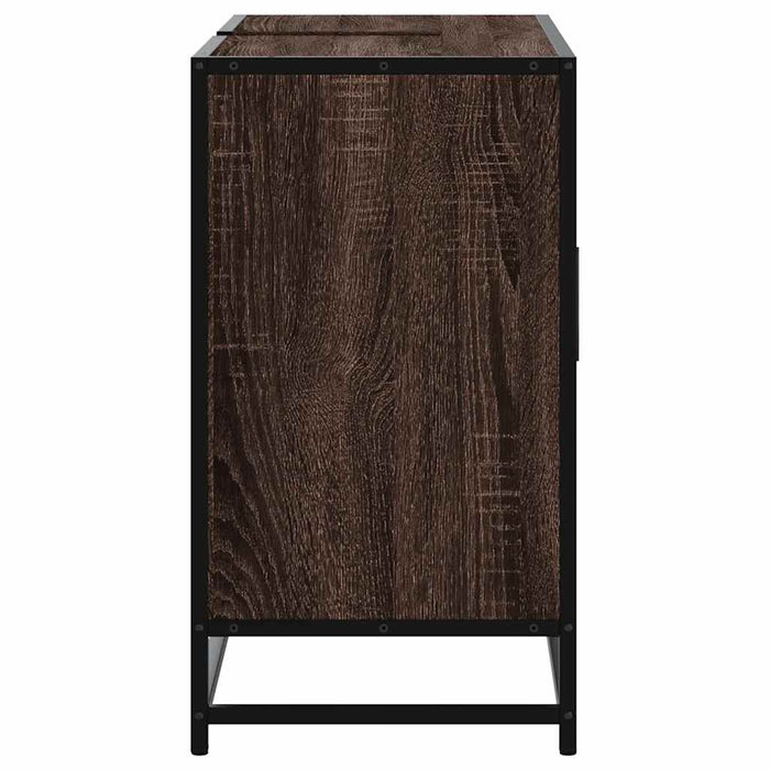 Dulap chiuveta de baie, stejar maro, 80x33x60 cm, lemn compozit - WALTI WALTI