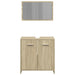 Set mobilier de baie, 2 piese, stejar sonoma, lemn prelucrat - WALTI WALTI