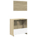 Set mobilier de baie, 2 piese, stejar sonoma, lemn prelucrat - WALTI WALTI