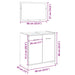 Set mobilier de baie, 2 piese, stejar sonoma, lemn prelucrat - WALTI WALTI