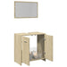 Set mobilier de baie, 2 piese, stejar sonoma, lemn prelucrat - WALTI WALTI