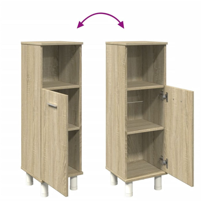 Dulap de baie, stejar sonoma, 30,5x30x95 cm, lemn prelucrat - WALTI WALTI