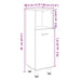 Dulap de baie, stejar sonoma, 30,5x30x95 cm, lemn prelucrat - WALTI WALTI