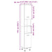 Dulap de baie, stejar sonoma, 30,5x30x179 cm, lemn prelucrat - WALTI WALTI