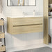 Dulap chiuvetă baie stejar sonoma 100x38,5x45 cm lemn prelucrat - WALTI WALTI