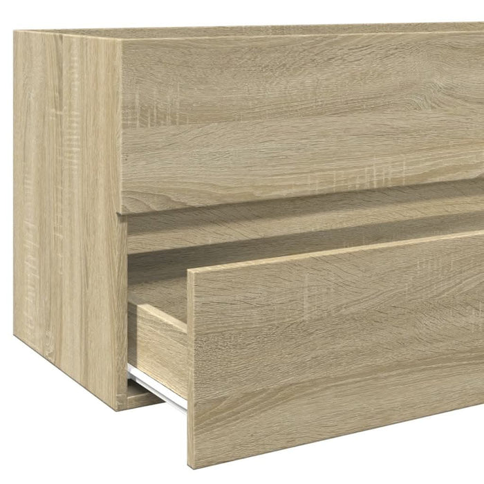 Dulap chiuvetă baie stejar sonoma 100x38,5x45 cm lemn prelucrat - WALTI WALTI