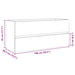 Dulap chiuvetă baie stejar sonoma 100x38,5x45 cm lemn prelucrat - WALTI WALTI