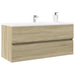 Dulap chiuvetă baie stejar sonoma 100x38,5x45 cm lemn prelucrat - WALTI WALTI