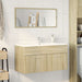 Set mobilier de baie, 2 piese, stejar sonoma, lemn prelucrat - WALTI WALTI