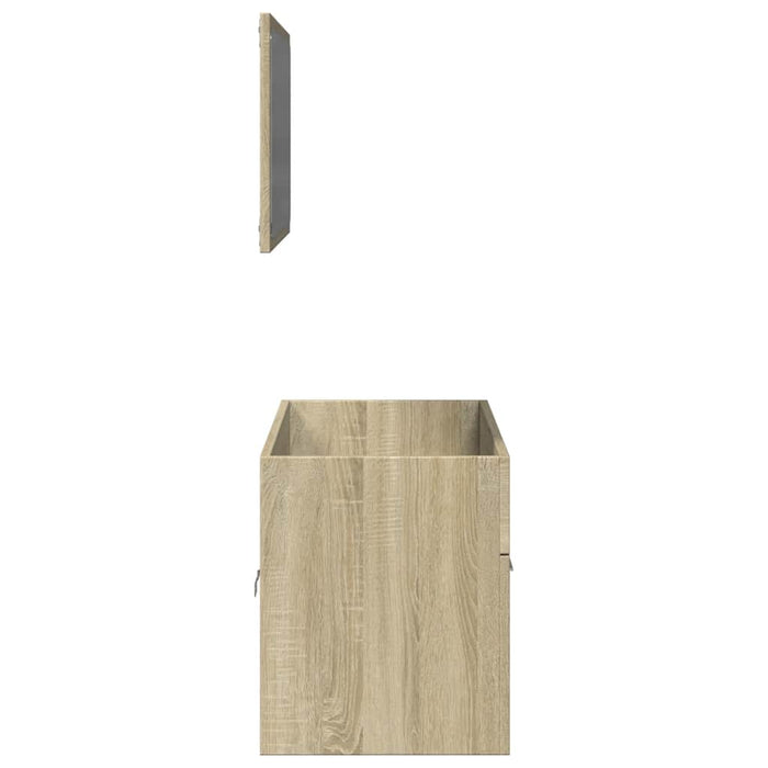 Set mobilier de baie, 2 piese, stejar sonoma, lemn prelucrat - WALTI WALTI