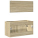 Set mobilier de baie, 2 piese, stejar sonoma, lemn prelucrat - WALTI WALTI
