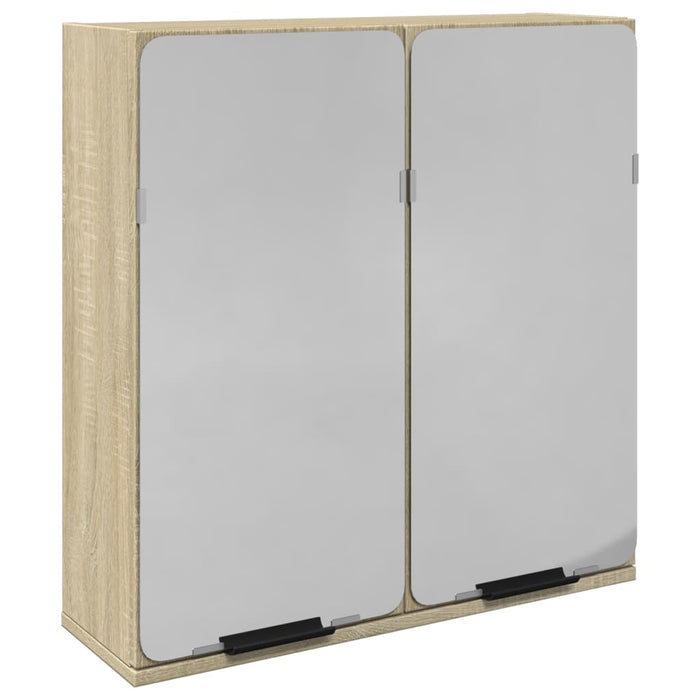 Dulap oglindă baie stejar sonoma 64,5x20x66,5 cm lemn prelucrat - WALTI WALTI
