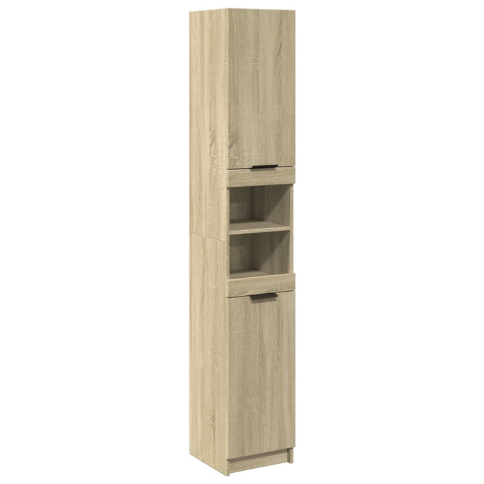 Dulap de baie, stejar sonoma, 32x34x188,5 cm, lemn prelucrat - WALTI WALTI