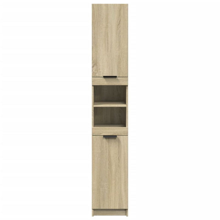 Dulap de baie, stejar sonoma, 32x34x188,5 cm, lemn prelucrat - WALTI WALTI