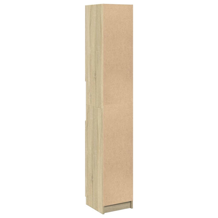 Dulap de baie, stejar sonoma, 32x34x188,5 cm, lemn prelucrat - WALTI WALTI
