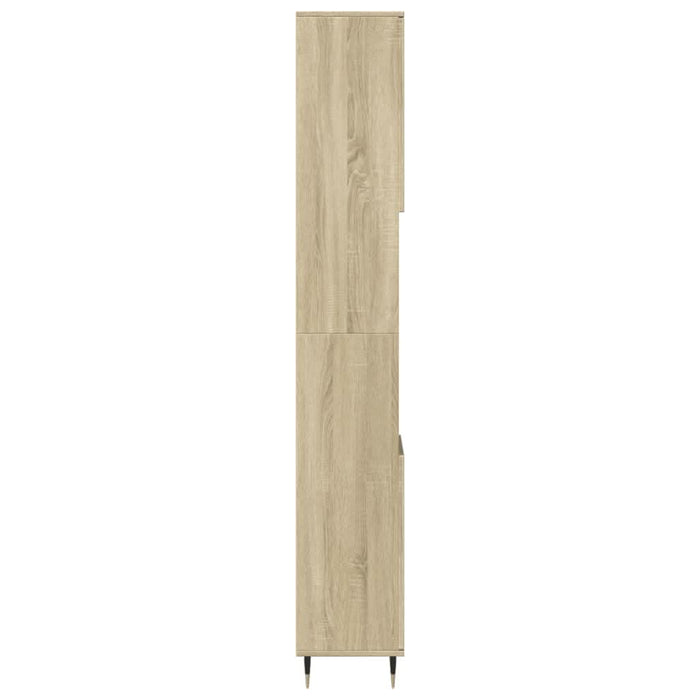 Dulap de baie, stejar sonoma, 30x30x190 cm, lemn prelucrat - WALTI WALTI