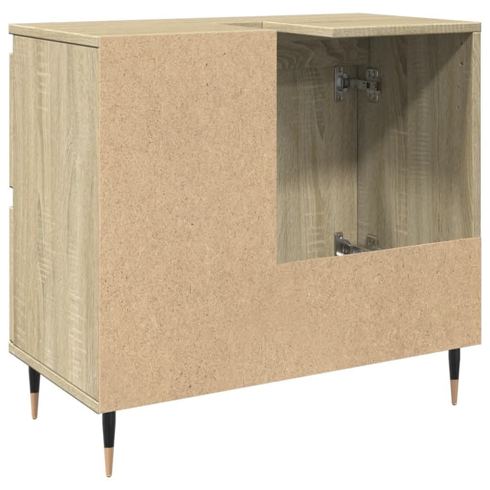 Dulap de chiuvetă baie stejar sonoma 65x33x60 cm lemn prelucrat - WALTI WALTI