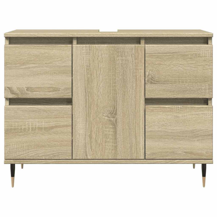 Dulap pentru baie, stejar sonoma, 80x33x60 cm, lemn compozit WALTI