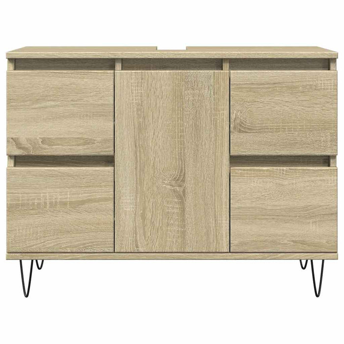 Dulap pentru baie, stejar sonoma, 80x33x60 cm, lemn compozit WALTI