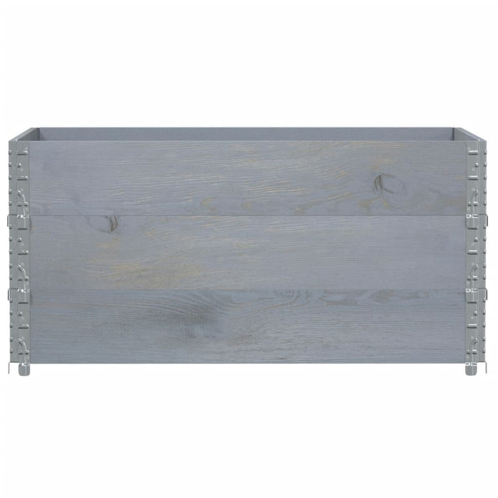 Rame pentru paleți 3 buc. Gri 120x80 cm lemn masiv de pin WALTI