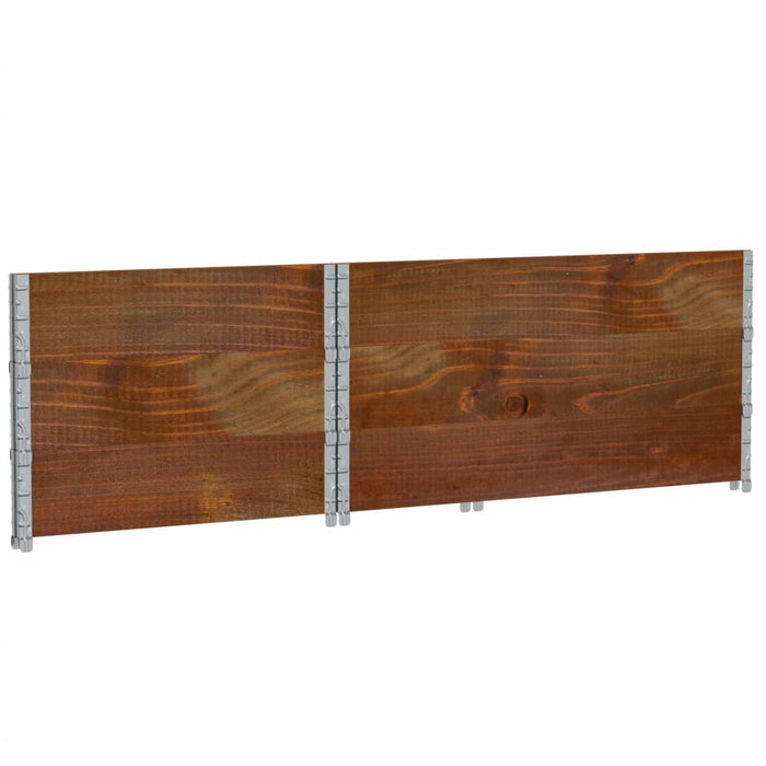 Rame pentru paleți 3 buc. maro 120x80 cm lemn masiv de pin - WALTI WALTI